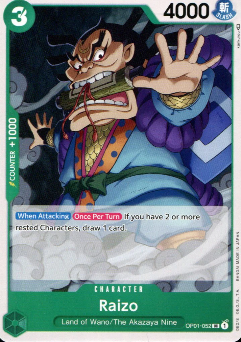 Raizo - OP01-052 - Uncommon - English - One Piece TCG OP-01