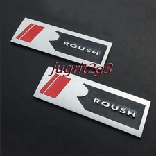 NEW 2X Metal Roush Square R Emblem Logo Body Fender Sticker Badge 05-17 - Foto 6