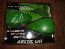 New Arctic Cat Green OEM Windshield Mounted Mirrors 2639-168