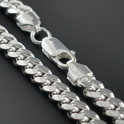 Heavy 8mm Solid 925 Sterling Silver 