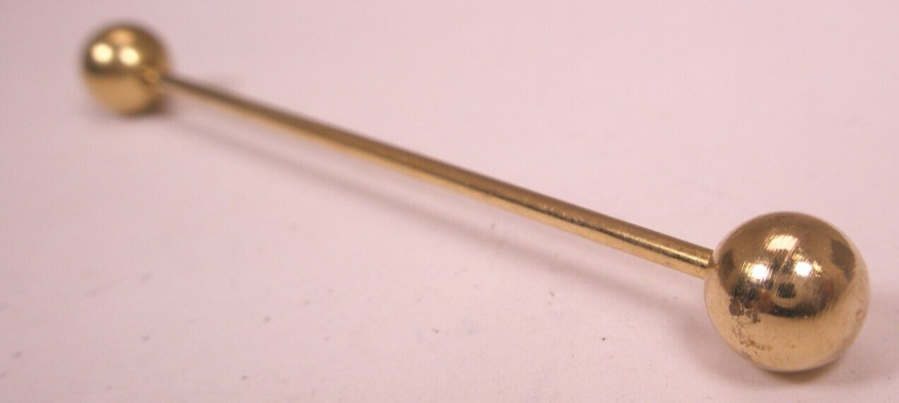2-5/16" Screw-on Ball Ends Vintage Collar Bar L496