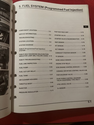 2002-2005 Honda VFR800 Service Shop Manual Repair Book #61MCW02 - Picture 5 of 7
