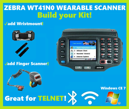 ✅Zebra WT41N0-T2H27ER Wireless Wrist Wearable Terminal, Windows CE 7, Telnet!🔥⭐