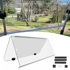 Clear Folding Windshield For 1995-2003 Yamaha G14 G16 G19 Golf Cart Part PC
