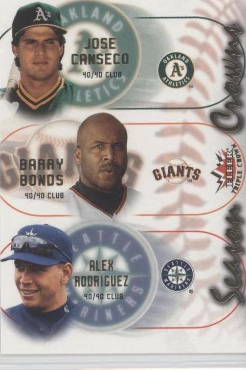 2002 Fleer Triple Crown - Alex Rodriguez Barry Bonds Jose Canseco #5SC - 1 of 1