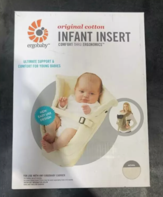 Ergo Baby Carrier Infant Insert Original Cotton Natural Color Unisex