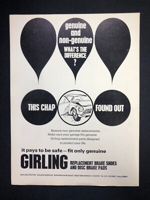 Girling Brakes - Chap Found Out - Original Press Clipping 1968 - West Bromwich