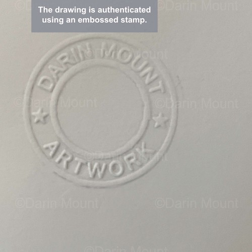 JEAN-PAUL SARTRE Originalkunstwerk, Bleistiftzeichnung, Großmaßstab A2, Philosophie - Bild 4 von 7