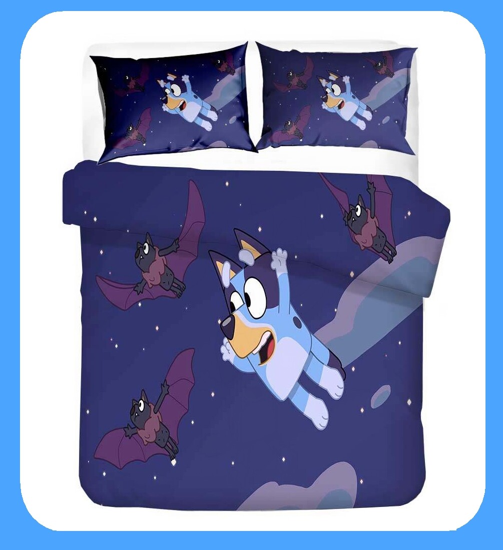 BLUEY QUILT COVER SET Select Design in Single or Double Bed Child