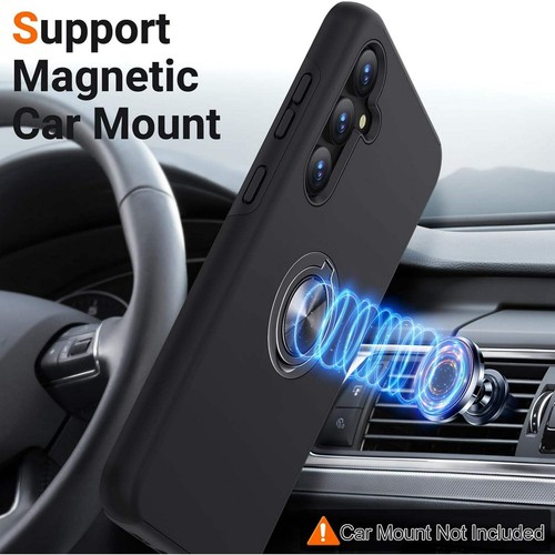 Entronix Case Compatible with Galaxy S24 FE - 360º Circular Ring Gripstand - Photo 6 sur 11