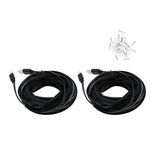 2 Pack 25 Ft Usb C Cable For Security Camera Outdoor Indoor Typec Extension Char