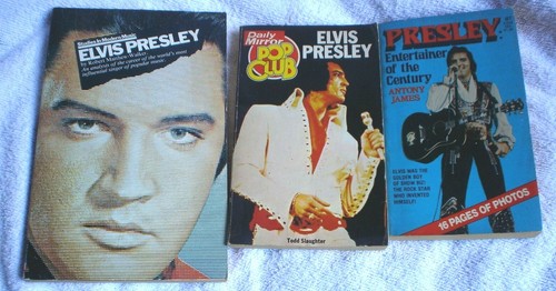 3 x ELVIS PRESLEY BOOKS STUDIES IN MUSIC,ENTERTAINER OF THE CENTURY,POP CLUB - Picture 1 of 3
