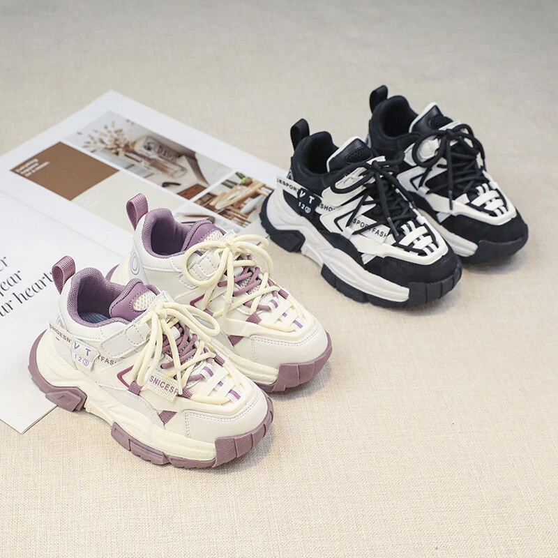 Niños Zapatos Niños Niñas Informales Malla Tenis Transpirables Suela Suave Correr Deportes Foto 3 de 4