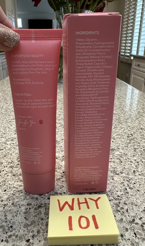 YENSA PINK LOTUS Peptide Renewal Face Cream 8 ESSENCE 1.7oz/50mL SEALED $48 Full - Foto 12 di 18