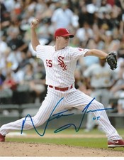 NATE JONES   CHICAGO WHITE SOX   ACTION SIGNED 8x10