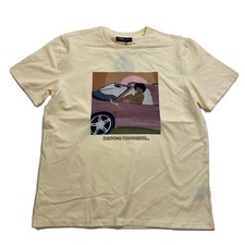 MENS 100 AUTHENTIC ROKU STUDIO T-SHIRT SIZE Large Eggshell Driving Thoughts