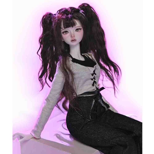 Full Set 1/4 Resin BJD Puppe Kugelgelenk Puppe Mode Mädchen Augen Handarbeit Weihnachtsgeschenk - Bild 5 von 8