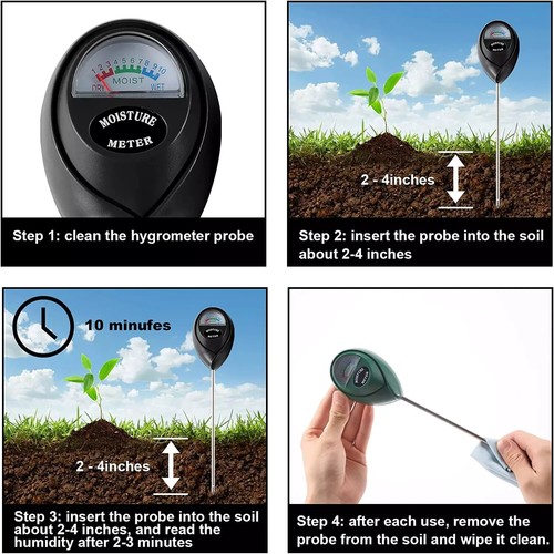 2 Packs Soil Moisture Meter, Plant Water Meter for House Plants, Soil Tester - Picture 3 of 5