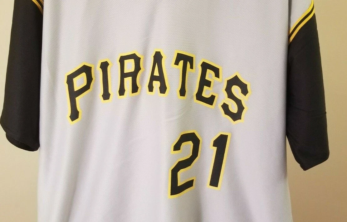 Pittsburgh Pirates MLB Classic Gray Roberto Clemente #21 XL Replica Jersey