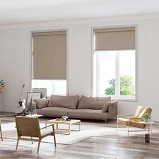 Changshade Custom CUT Fabric Roll-up Blinds Cordless Blackout Roller Shades