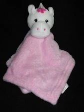 DTU Inc Pink Unicorn Security Blanket Baby Lovey Plush
