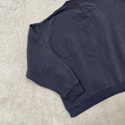 Sudadera CHAPS Ralph Lauren Usada Cuello Redondo Azul Marino Talla L Años 90 De Colección - Imagen 8 de 10