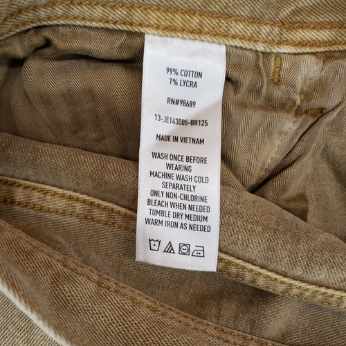 Todd Snyder Selvedge Denim Carpenter Herrenhose 36 x 32 hellbraun khaki Utility Jeans - Bild 11 von 11