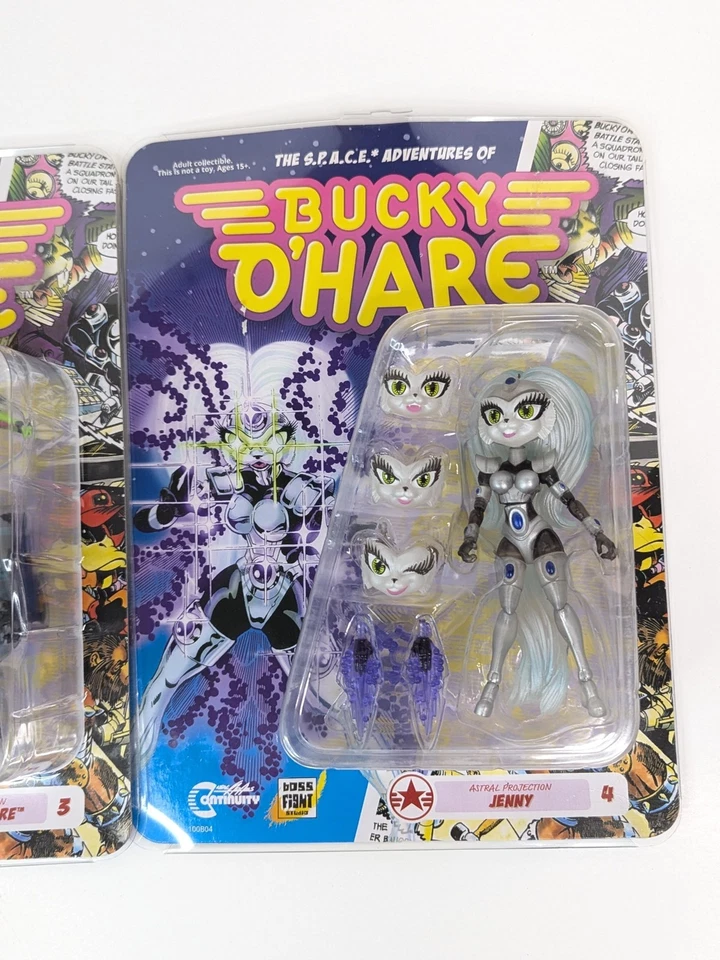 3 figuras de acción Bucky O'Hare Dead-Eye Duck Jenny Boss Fight Studio 2017 nuevas Foto 4 de 4