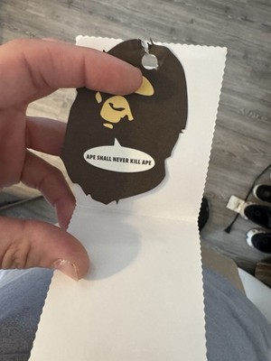 A Bathing Ape BAPE Japan Plastic Bag Set & Hang Tags Empty