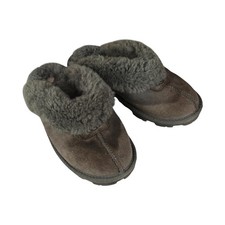 UGG Coquette Slippers 5125 Grey Sheepskin Fur Lined Women Sz 7 Approx, No Tag 