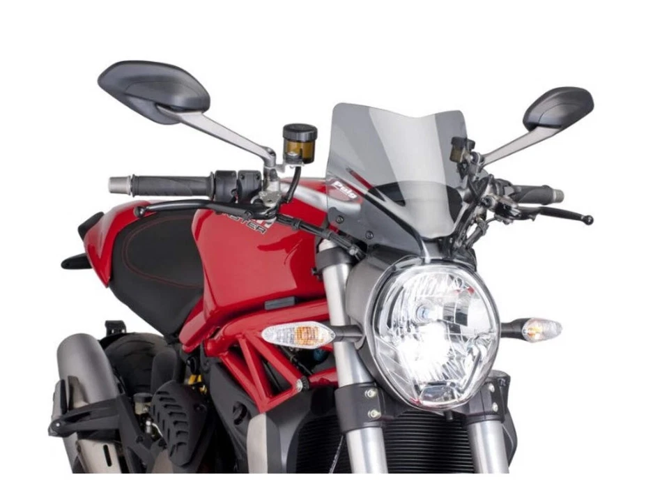 Tela esportiva Puig nova geração fumaça escura para Ducati Monster 1200 S (14-20) - Imagem 2 de 4