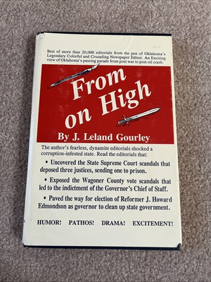 #ad FROM ON HIGH by J. Leland Gourley 1988 HCDJ $14.00