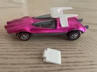 Vintage Hot Wheels Swingin Wing Magenta 1969 Redline Diecast Car U.S.A