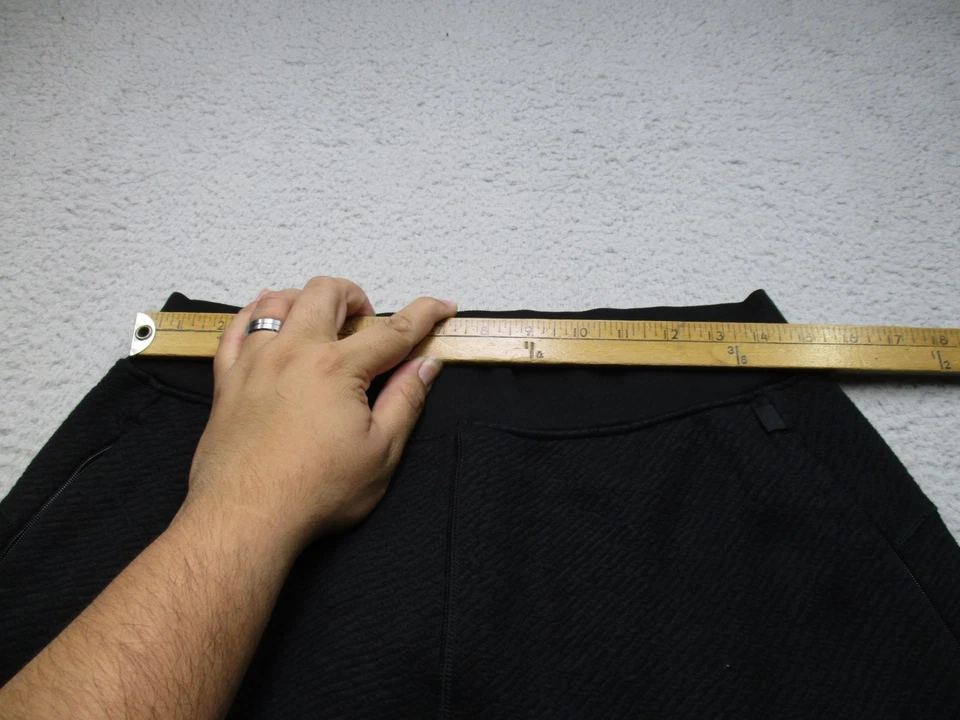 Lululemon End State Jogger Para Hombres L Negro Mezcla de Lana Bolsillos Cónicos con Cremallera Viaje Foto 3 de 4