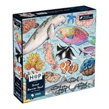 House of Puzzles Great Barrier Reef 1000 Piece Jigsaw Puzzle Contemporary Art