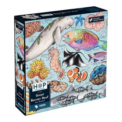 House of Puzzles Great Barrier Reef 1000 Piece Jigsaw Puzzle Contemporary Art