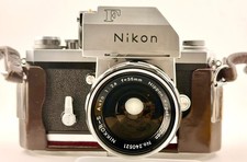 Nikon F Photomic TN 35mm Film SLR Camera w/35mm f/2.8 lens Case-Beautiful