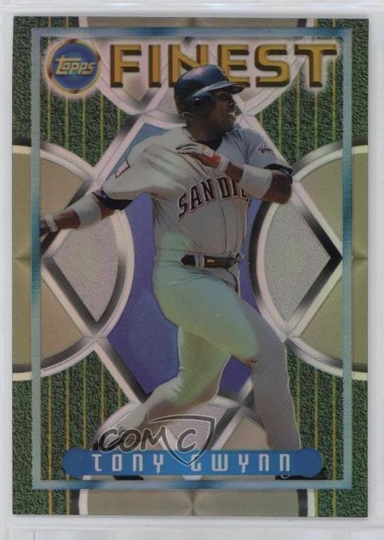 1995 Topps Finest Refractor Tony Gwynn #196 HOF 0zv5