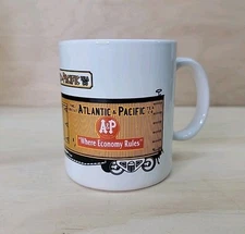 NEW A&P Supermarkets Reefer Boxcar Train Coffee Mug LIMITED EDITION