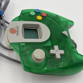 Sega Dreamcast Official Controller Transparent Green w/ Memory Card