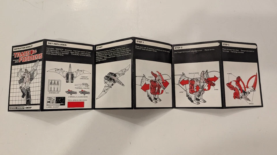 Vintage G1 Transformers Swoop 100% Complete - Image 4 of 4