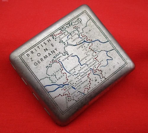 Post WW2 Military "British Zone Germany" Cigarette Case