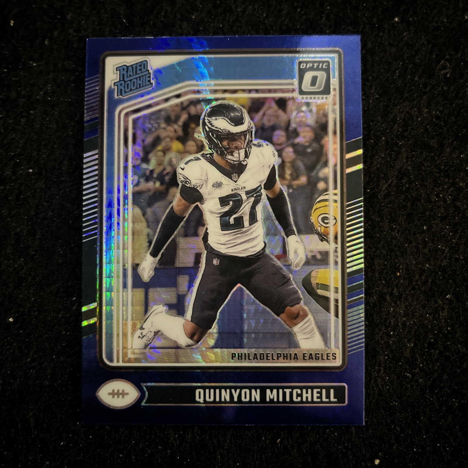 2024 Panini Donruss Optic - Rated Rookie Quinyon Mitchell #282 Blue Hyper Prizm