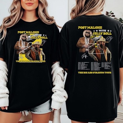 Post Malone Jelly Roll Stadium Tour Shirt, Country Music Merch 2026 T-Shirt