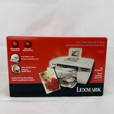 New! Lexmark P450 Digital 4x6 Photo Inkjet Printer Bluetooth CD Burner Sealed!