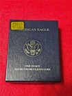 2012-W UNCIRCULATED American Silver Eagle Dollar.  ASE.   OGP & COA    #MF-3713