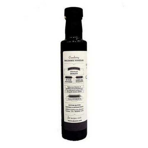 Cranberry Balsamic Vinegar 8.5 Oz  by Sutter Buttes - Picture 2 of 3