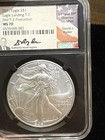 2021 SILVER EAGLE T-2 NGC MS70 FIRST T-2 PRODUCTION RYDER SIGNED Rare Label