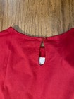 Girls Size 7 CARTER'S Gold JOY Christmas Elastic Waistband Dark Red Top — photo 10