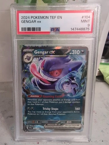 Gengar ex 104/162 SV05: Temporal Forces Holo PSA 9✨